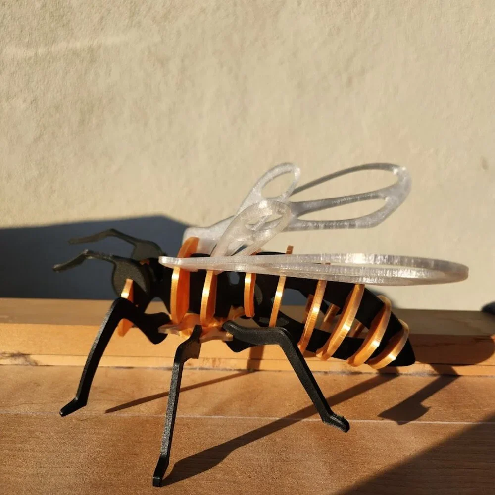 Bee Model Honeybee 3D Puzzle Honey Bees Classroom Science STEM Craft Insect Bugs